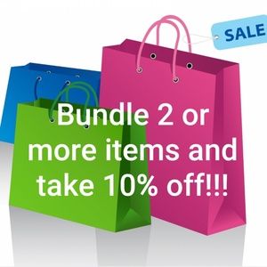 10% off 2 or more item bundle!!!